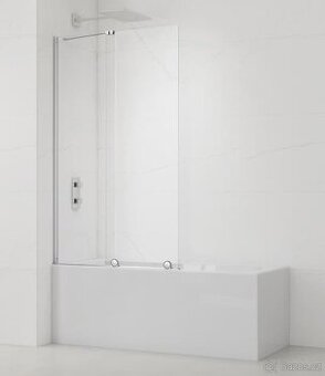 Vanová zástěna SAT 150x117,5 cm chrom SATWIXMVZ150