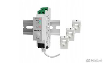Wattmetr Shelly PRO 3EM 2-směrný 3-fázový WIFI LAN