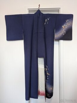 Dámské modré kimono