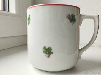 starožitní hrnek - jetel