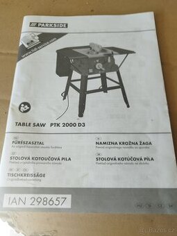 Stolní kotoučová pila Parkside PTK 2000 D3