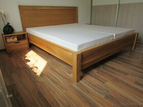 Luxusná dubová postel Klára + zdarma 2 stolíky, od 690€ - 1