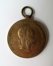 Vojnová medaila  – Franz Joseph – Rakúsko Uhorsko – 1873 - 1