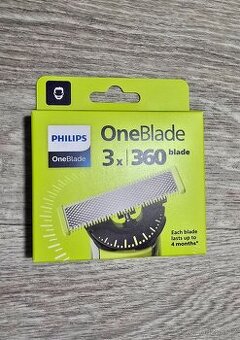 Náhradní břity 3ks na strojek Philips Oneblade Pro 360 nové