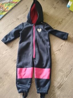 Softshellová dívčí kombinéza Lupilu 86/92
