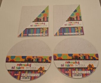 Namaluj si sám - kreativní puzzle bez potisku