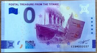 0 EURO BANKOVKA "POSTAL TREASURE FROM THE TITANIC