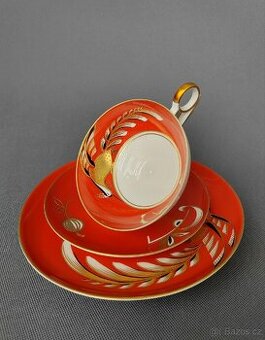 Sběratelský ručně malovaný porcelánový set Wallendorf