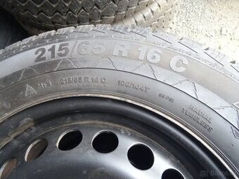 Volkswagen t5 t6 plech kola + zimní pneu 215/65/16C - 1