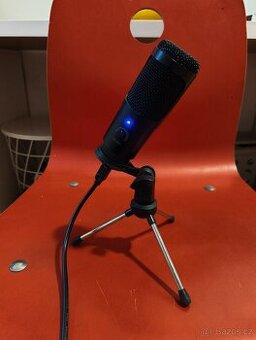 Kondenzátorový USB Mikrofon + Mini Stativ