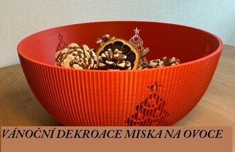 Vánoční dekorace miska na ovoce