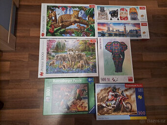 Puzzle 7x (Trefl, Dino, Ravensburger)