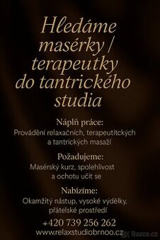 Hledáme masérky / terapeutky