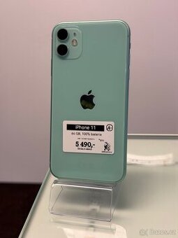 iPhone 11 - 64GB - 100% BAT - 6M ZÁRUKA