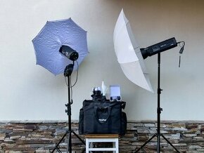 Prodám sadu 2 silných záblesků FOMEI 1200Ws