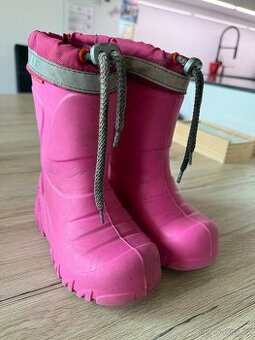 Demar dětské zateplené holínky MAMMUT, růžové 26/27