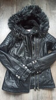 Černá koženková bunda vel. 12 zn.Kids Star