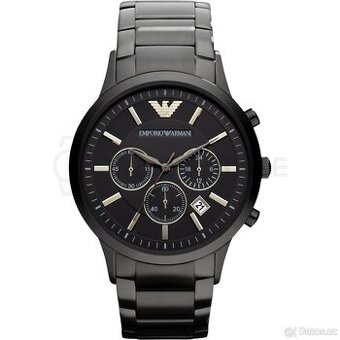 Černé hodinky Emporio Armani