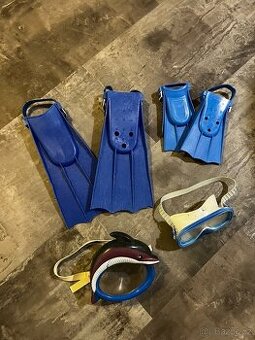 Dětské ploutve a brýle do vody