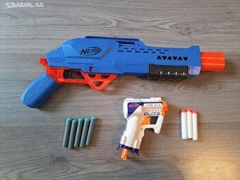 Nerf brokovnice + Nerf Elite Triad EX3