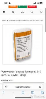 2x fermacell podsyp pytel