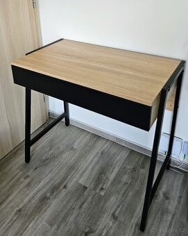 Menší psací/pracovní stůl - černý/sonoma