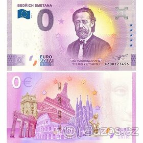 0 Euro Souvenir bankovka Bedřich Smetana