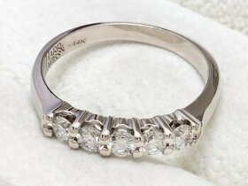 14K prsten s diamanty 0,55ct - Harr & Jacobs - certifikát