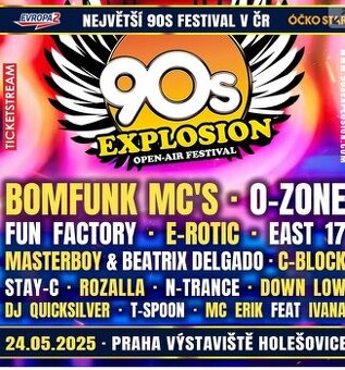 Festival 90s explosion Praha Holešovice
