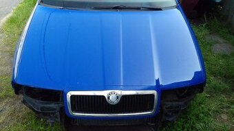 Škoda Octavia 1 přední maska kapota 4590 modrá blue dynamic
