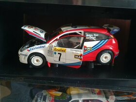 Ford Focus wrc 1:18 rarita Autoart rally C.McRae martini