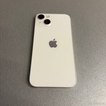 iPhone 13 128GB bílý, pěkný stav, 12 měsíců záruka