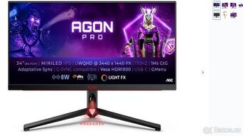 50% Sleva na monitor 34" AOC AG344UXM Agon Pro