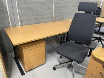 Kancelářský stůl 180x80, kontejner, židle