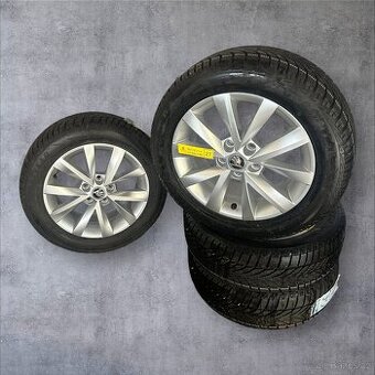Nikdy nepoužité originální alu kola Škoda + zimní 205/55r16