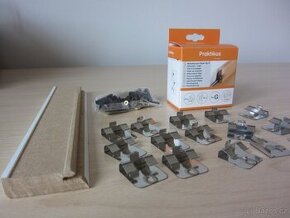Soklové podlahové lišty 4 m a úchytky clip G (35 ks)