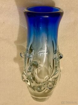 Váza hutní sklo Škrdlovice Ladislav Paleček