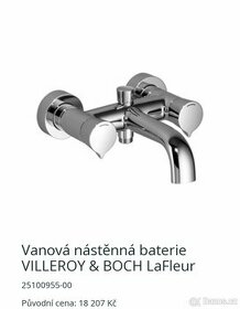 VILLEROY & BOCH LaFleur baterie vanová nástěnná