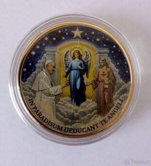 Stříbrná mince papež František věčný život , 1 oz