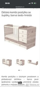 Postylka kombinovana pouze rozbalena