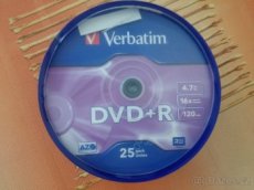 Prodám záznamová média Verbatim DVD+R - 1