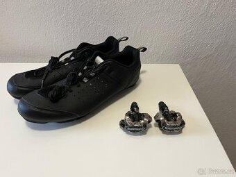 CYKLISTICKÉ TRETRY TRIBAN VEL. 46-47 + PEDÁLY SHIMANO