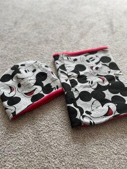 Čepice + nákrčník Mickey