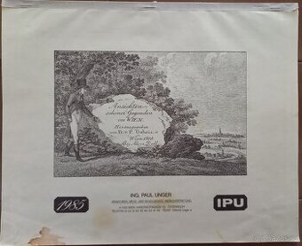 Starý nástěnný reklamní kalendář z roku 1985