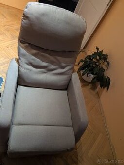 Polohovací křeslo textil