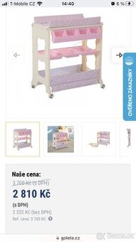 Bebeconfort Přebalovací pult s vaničkou Rosie Mineral Grey
