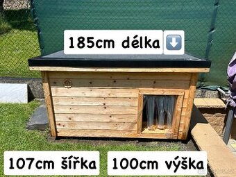 Psí bouda, zateplená,masivní