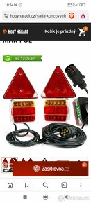 Sada koncových LED světel na magnet, s odrazkou
- 1