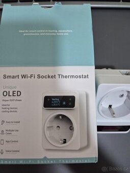 Wifi Tuya termostaticka zasuvka s cidlem a displejem - 1