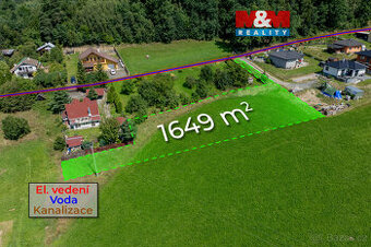 Prodej pozemku k bydlení, 1649 m², Valašské Meziříčí - 1